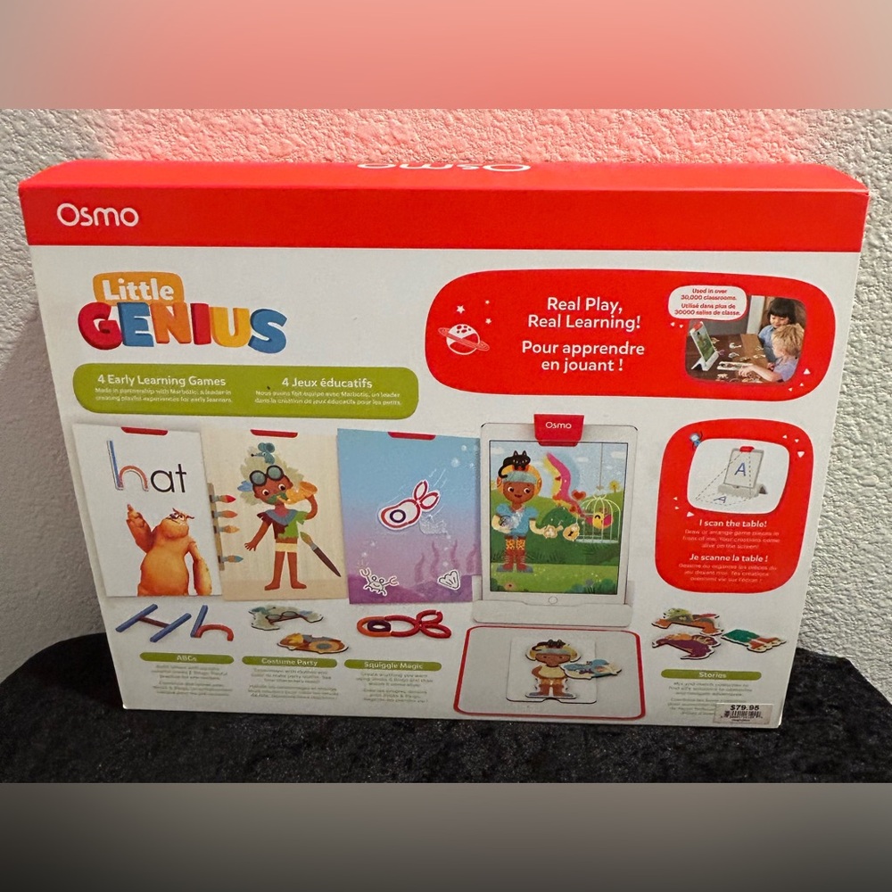 Osmo Little Genius Starter Kit for iPad – 4 Educational Games (Ages 3–5) NIB